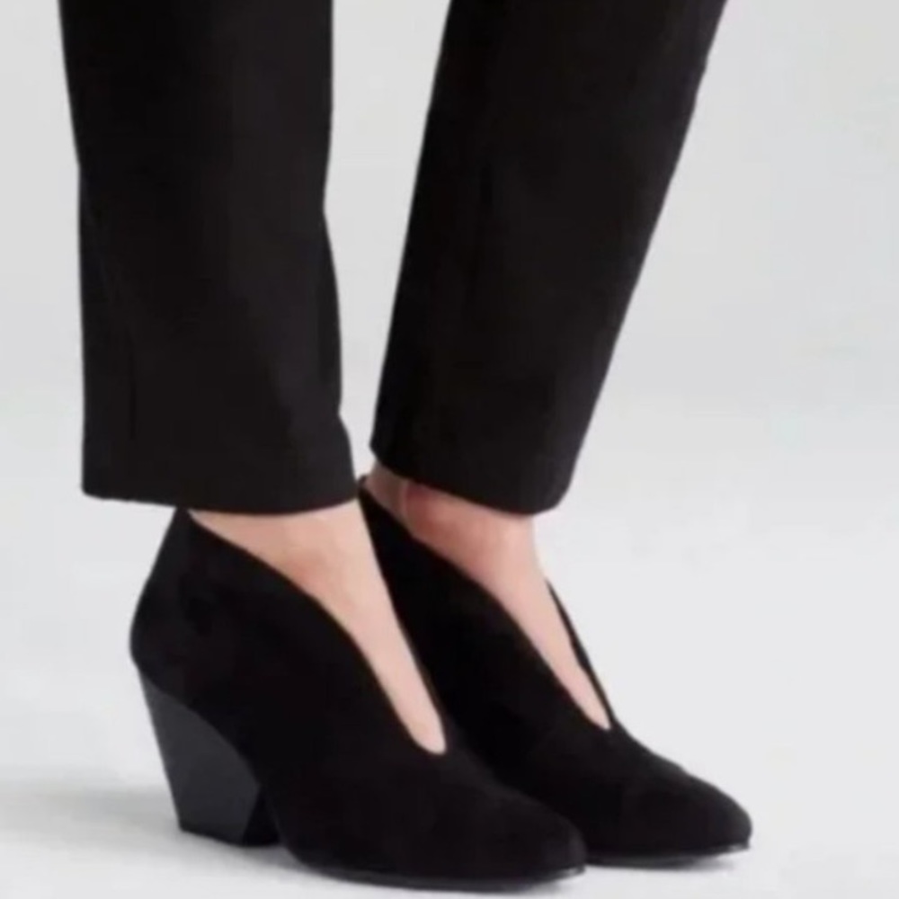 Eileen Fisher Iman Cutout Wedge Booties